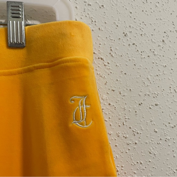 Juicy Couture x OLAY Sunny Yellow Velour Tracksuit Bottoms LIMITED EDITION - Picture 5 of 13